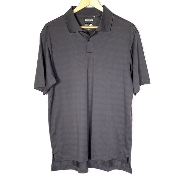 Adidas ClimaCool gray collared golf polo shirt size Medium M B112 - Picture 1 of 4